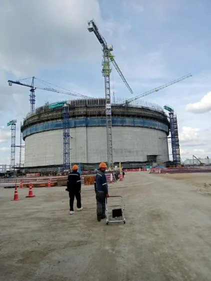 Our technicians on the project site